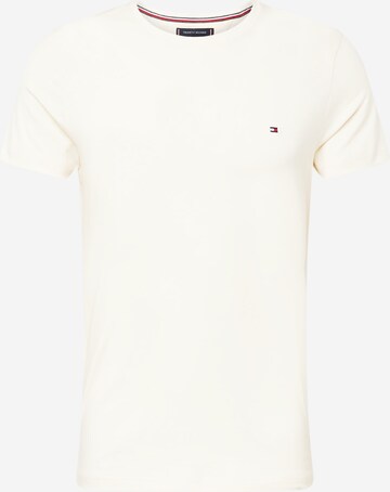 T-Shirt TOMMY HILFIGER en beige : devant