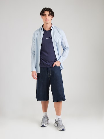 Tricou 'JJMINE' de la JACK & JONES pe albastru