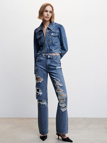 MANGO Wide leg Jeans 'Brokens' in Blue