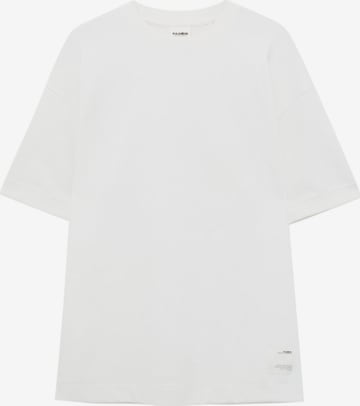 Pull&Bear Majica | bela barva: sprednja stran