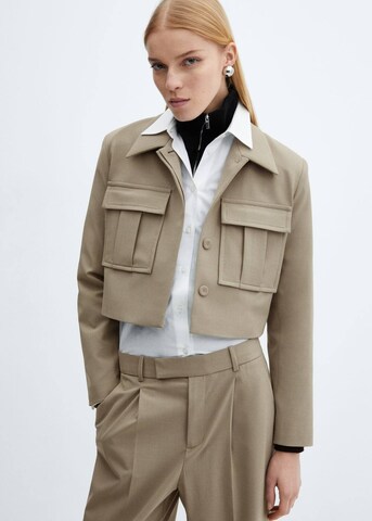 MANGO Prehodna jakna 'Dakota' | rjava barva: sprednja stran