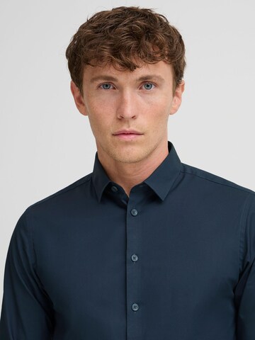 Coupe slim Chemise business Casual Friday en bleu