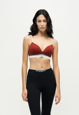 Emporio Armani Τρίγωνο Σουτιέν σε κόκκινο: μπροστά