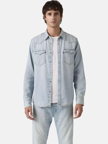 LEVI'S ® Regularny krój Koszula 'LEVI'S BARSTOW WESTERN CAMICIA' w kolorze niebieski: przód