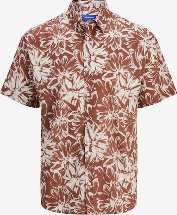 Jack & Jones Junior Button Up Shirt in Brown: front