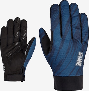 ZIENER Athletic Gloves 'CROM TOUCH' in Blue: front