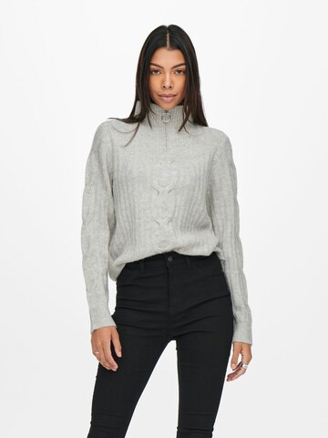 JDY Pullover 'Andrea' in Grau: Vorderseite