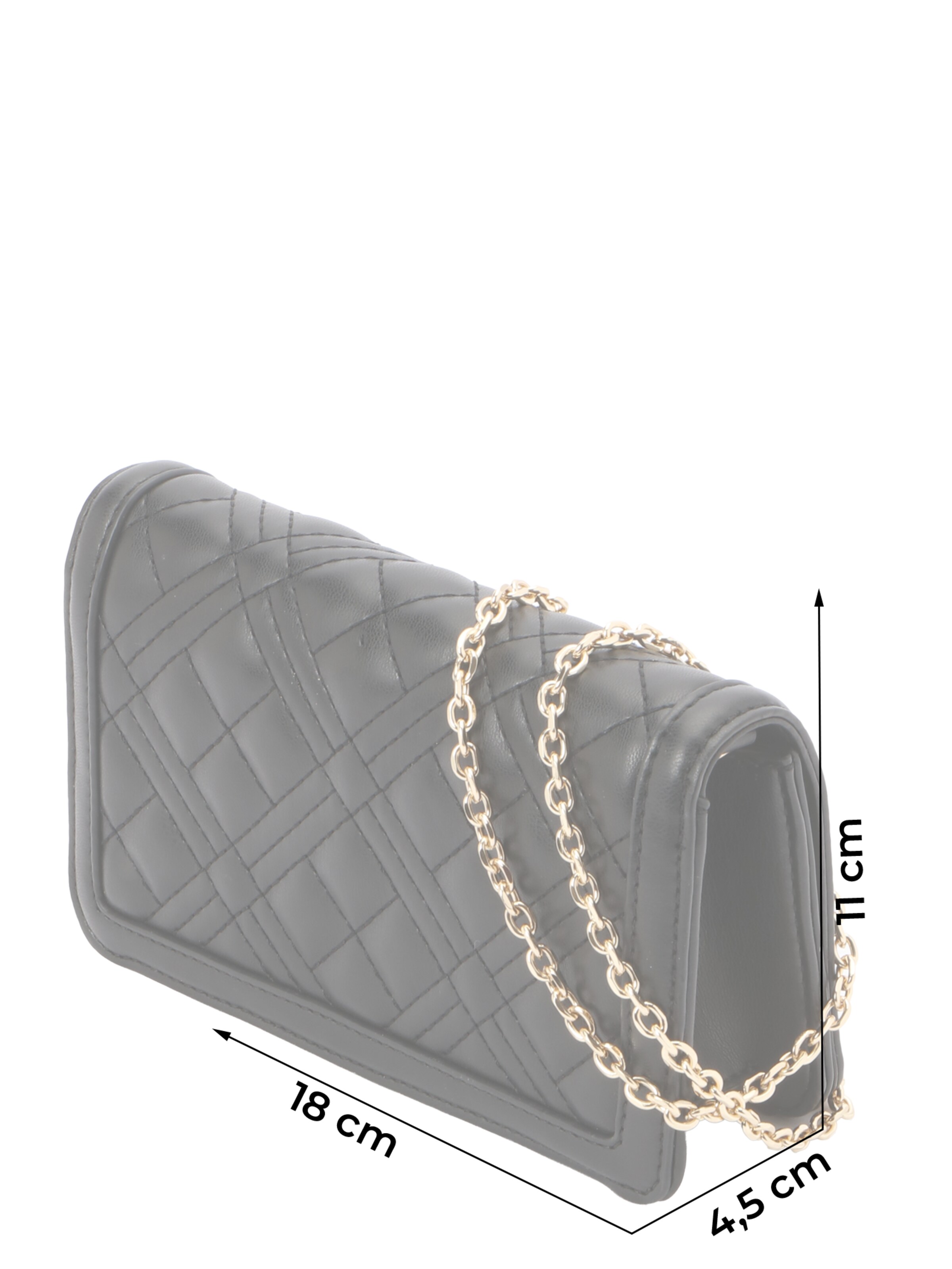 Love Moschino Чанта с презрамки 'Quilted' в черно