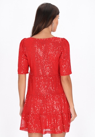 Robe de cocktail faina en rouge