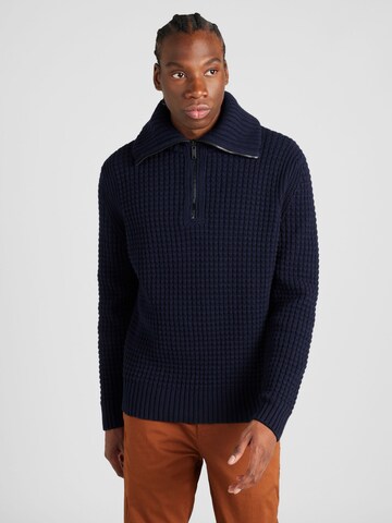 BOSS - Pullover 'Atakos' em azul: frente