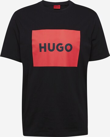 HUGO Shirt 'Dulive222' in Zwart: voorkant