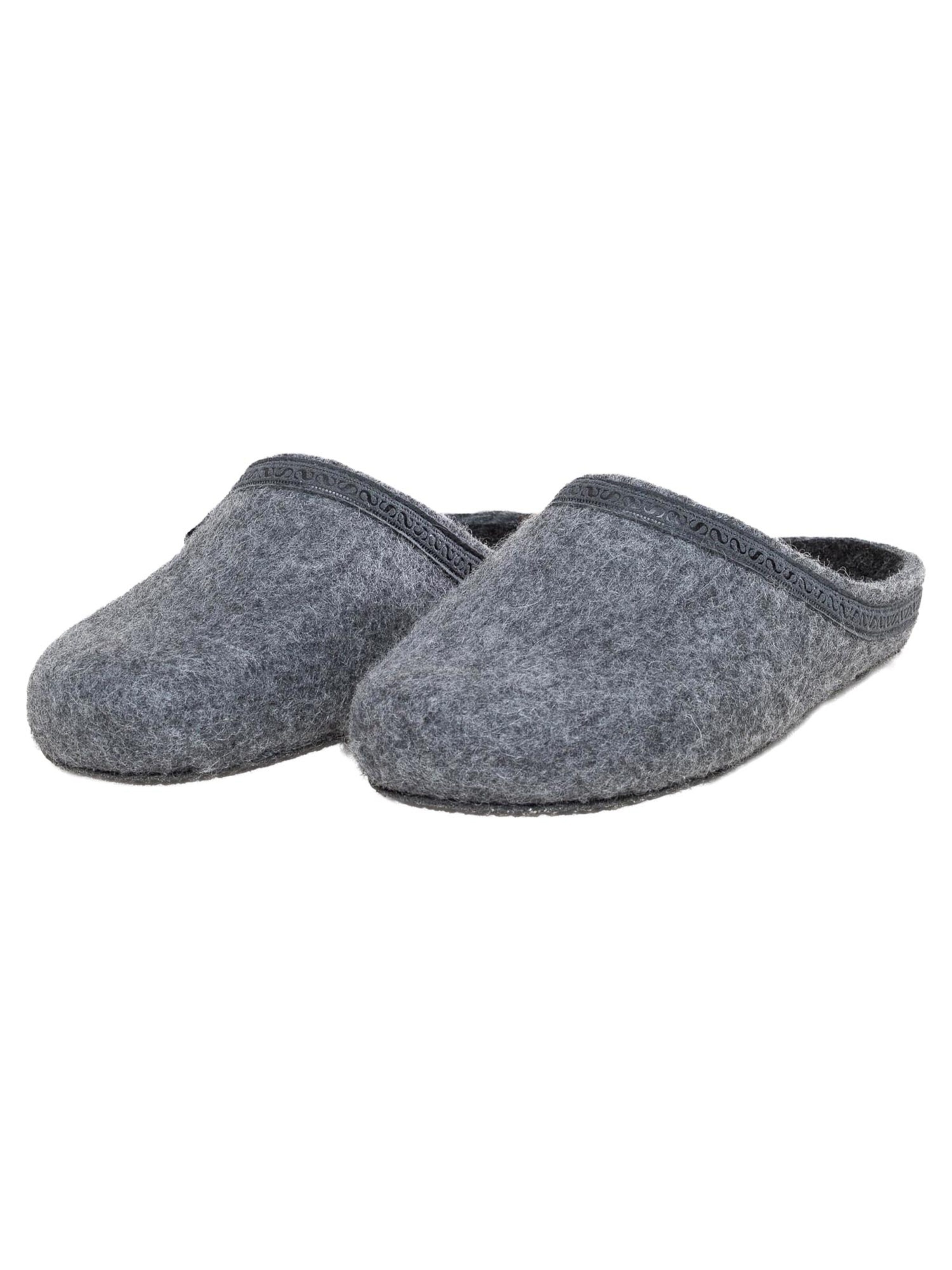 Stegmann Slipper 'Filz' in Grey