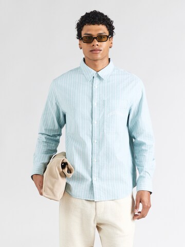 Calvin Klein Jeans Regular Fit Hemd in Grün: Vorderseite