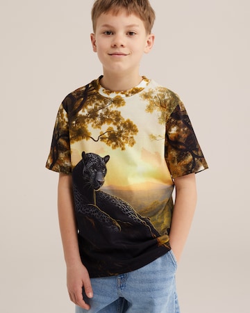 Tricou de la WE Fashion pe maro: față