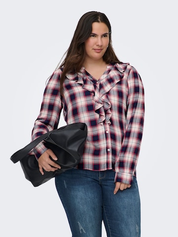 ONLY Carmakoma - Blusa 'CARHalle' en azul: frente