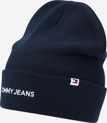 Tommy Jeans Muts in Blauw: voorkant