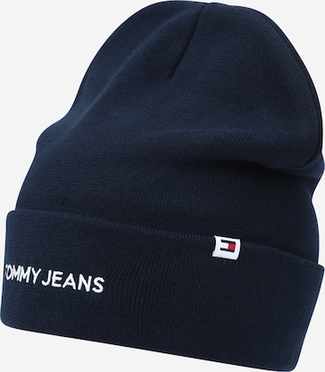 Bonnet Tommy Jeans en bleu : devant