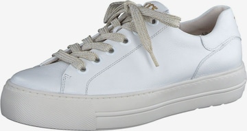 Baskets basses Paul Green en blanc : devant