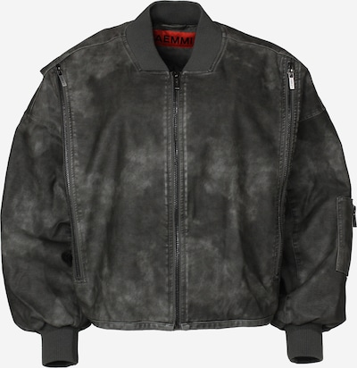 AEMMI Übergangsjacke 'Leather Bomber' in dunkelgrau, Produktansicht