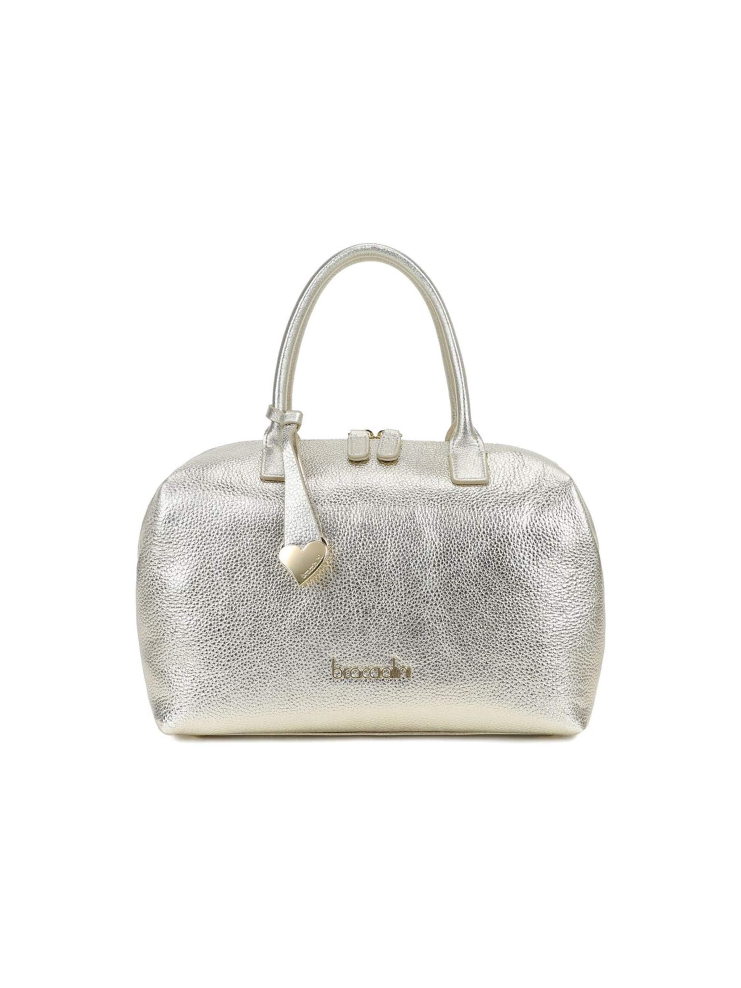 Borsa a mano 'Michelle' di Braccialini in argento: frontale