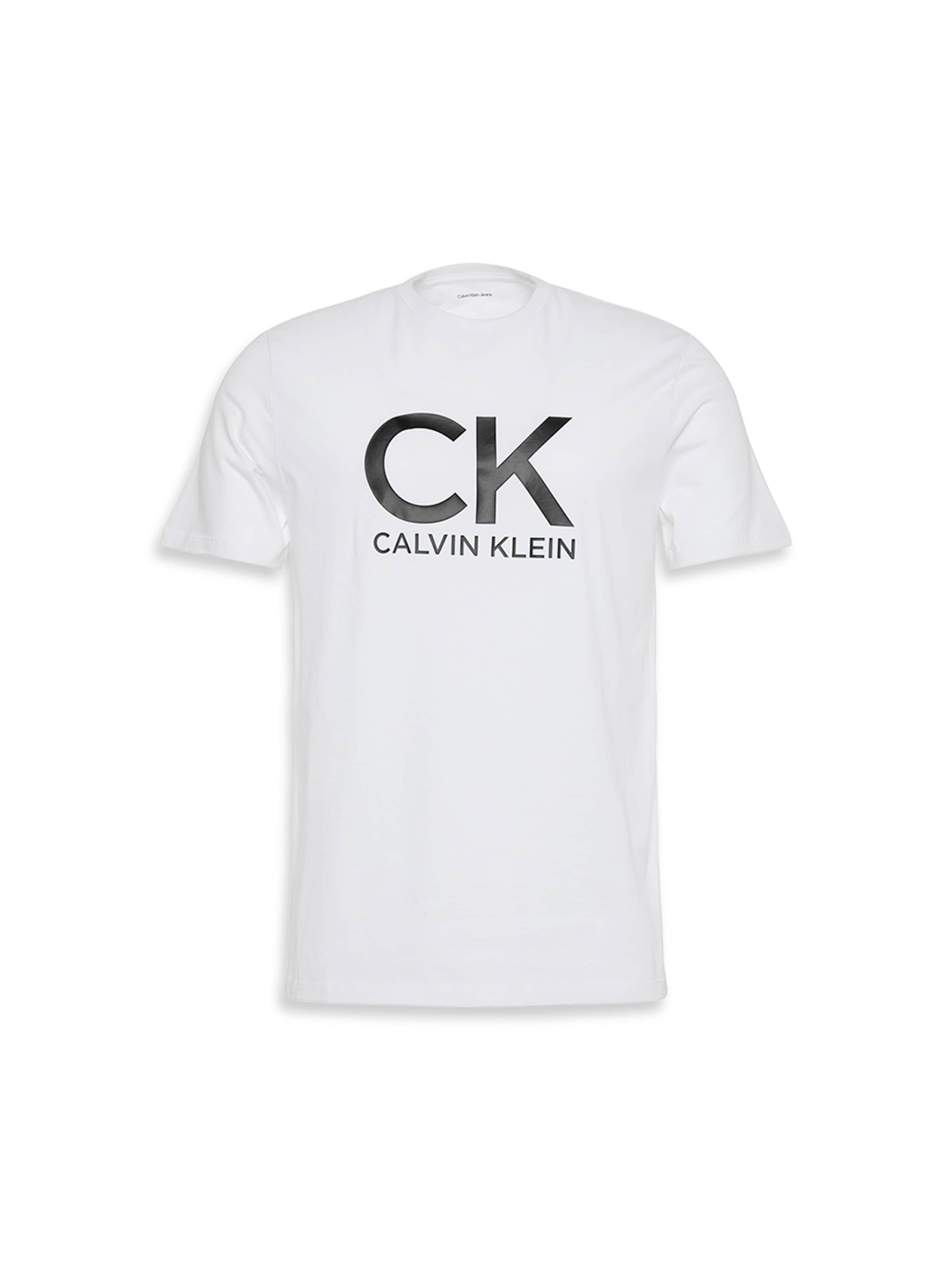 Tricou de la Calvin Klein Jeans pe alb: față