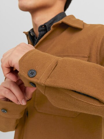 JACK & JONES Regular fit Between-Season Jacket 'Roy' in Brown