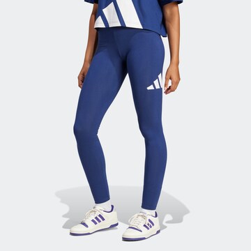 ADIDAS SPORTSWEAR Skinny Leggings in Blau: Vorderseite