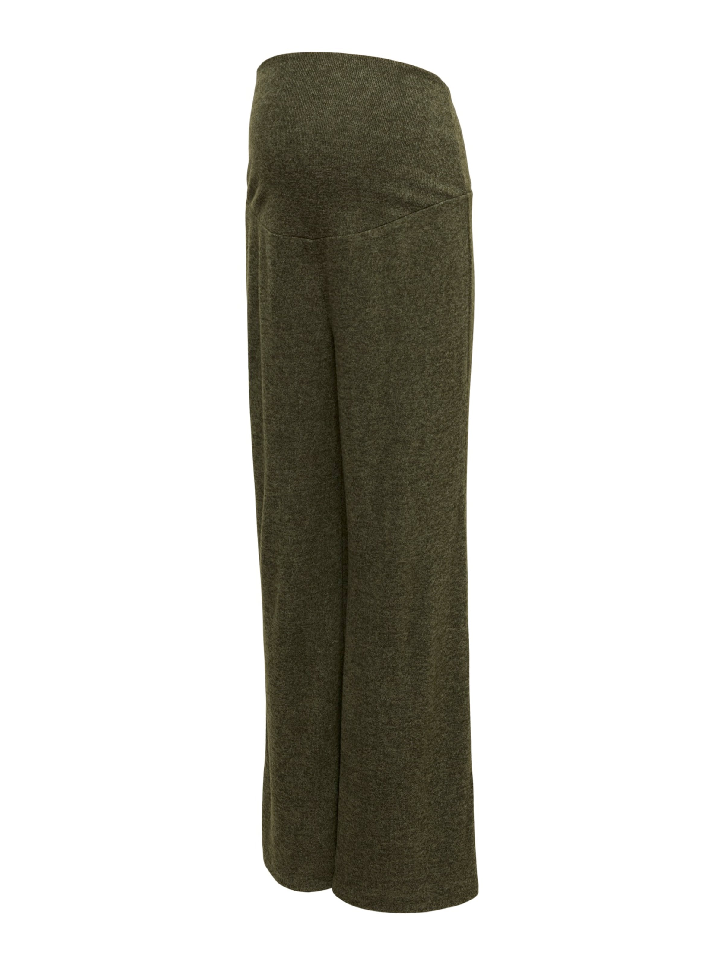 MAMALICIOUS Wide leg Broek 'MLALBA' in Groen: voorkant
