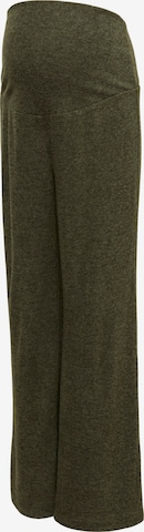 MAMALICIOUS Wide leg Broek 'MLALBA' in Groen: voorkant