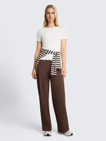 TOM TAILOR DENIM Wide Leg Hose in Braun