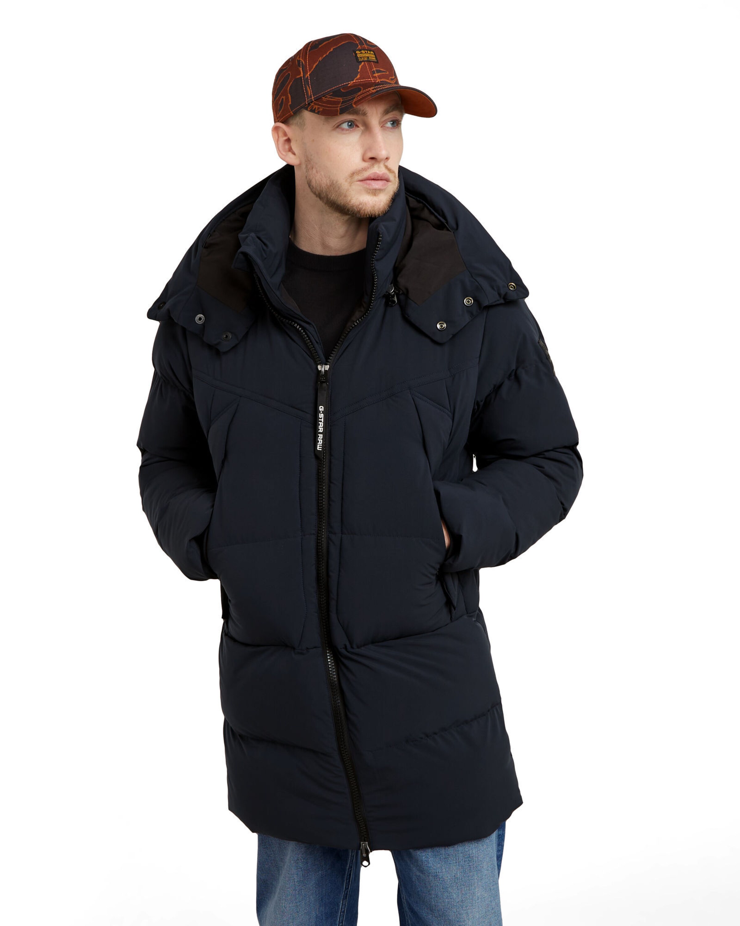 G-STAR Winterjas in Blauw: voorkant