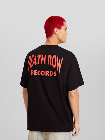 Bershka T-Shirt in Schwarz