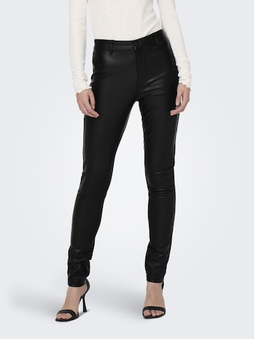 ONLY Skinny Trousers 'LENA' in Black: front