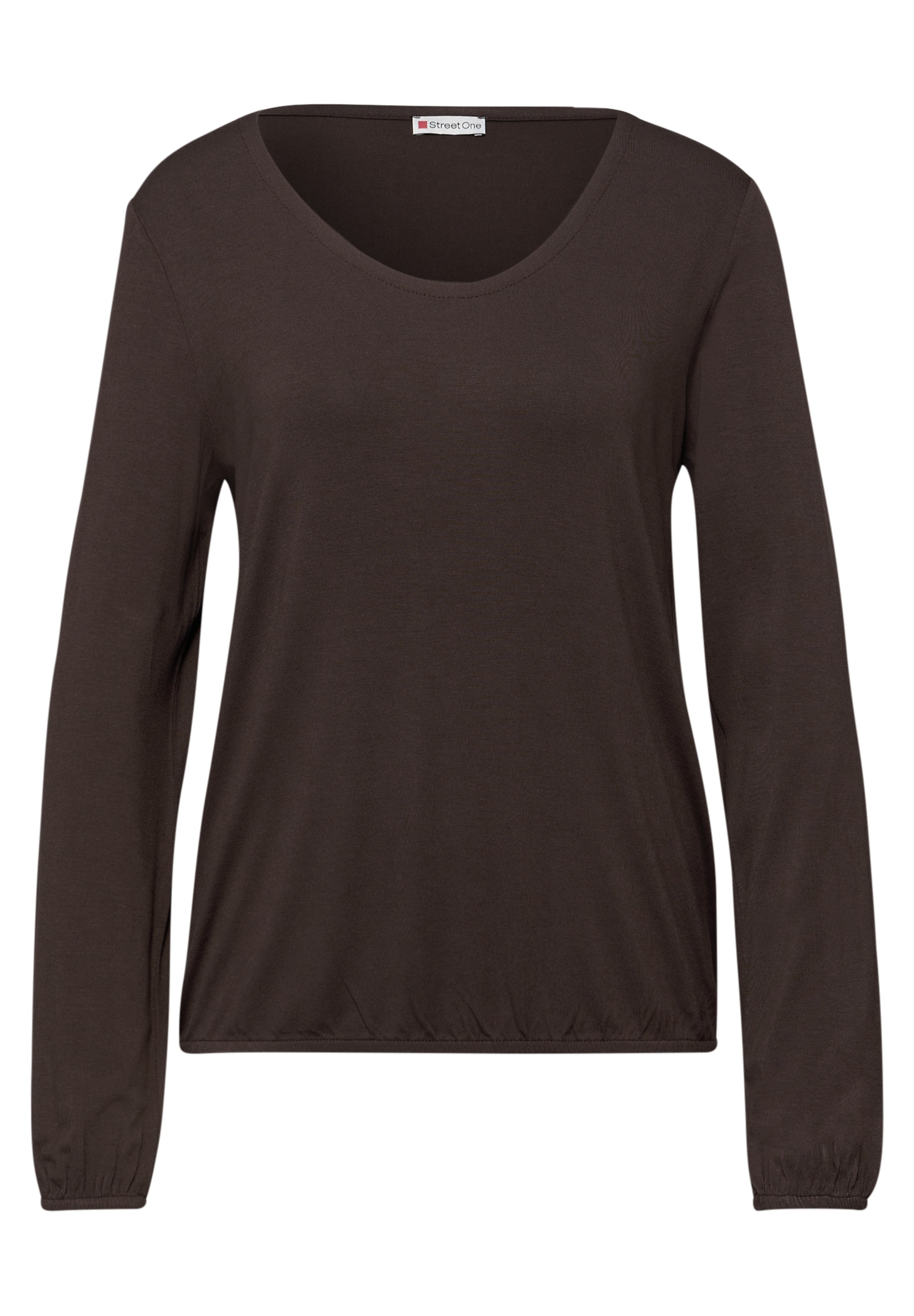 STREET ONE Shirt in Brown: front