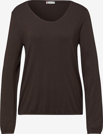 STREET ONE Shirt in Brown: front