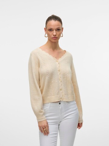 VERO MODA Knit cardigan 'JOHANNA' in White