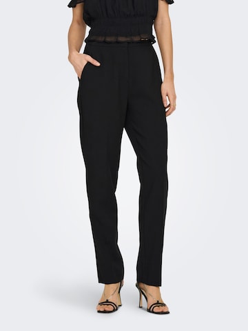 ONLY Regular Trousers 'YASMINE' in Black: front