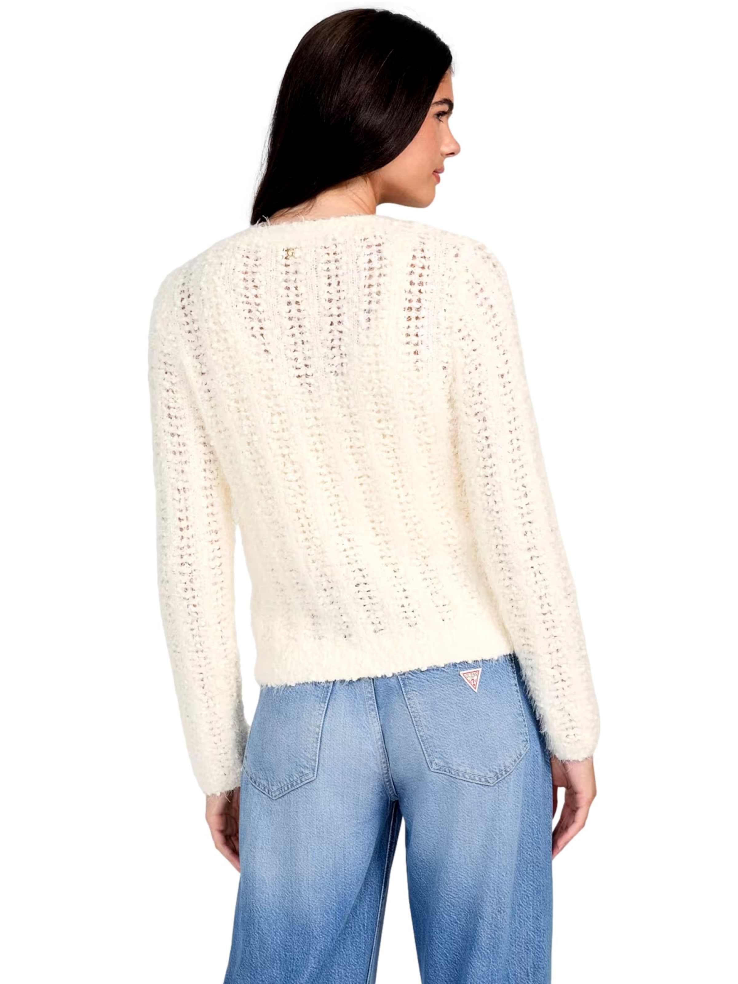 GUESS Gebreid vest 'Bea' in Beige