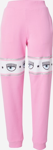 Chiara Ferragni Tapered Pants in Pink: front