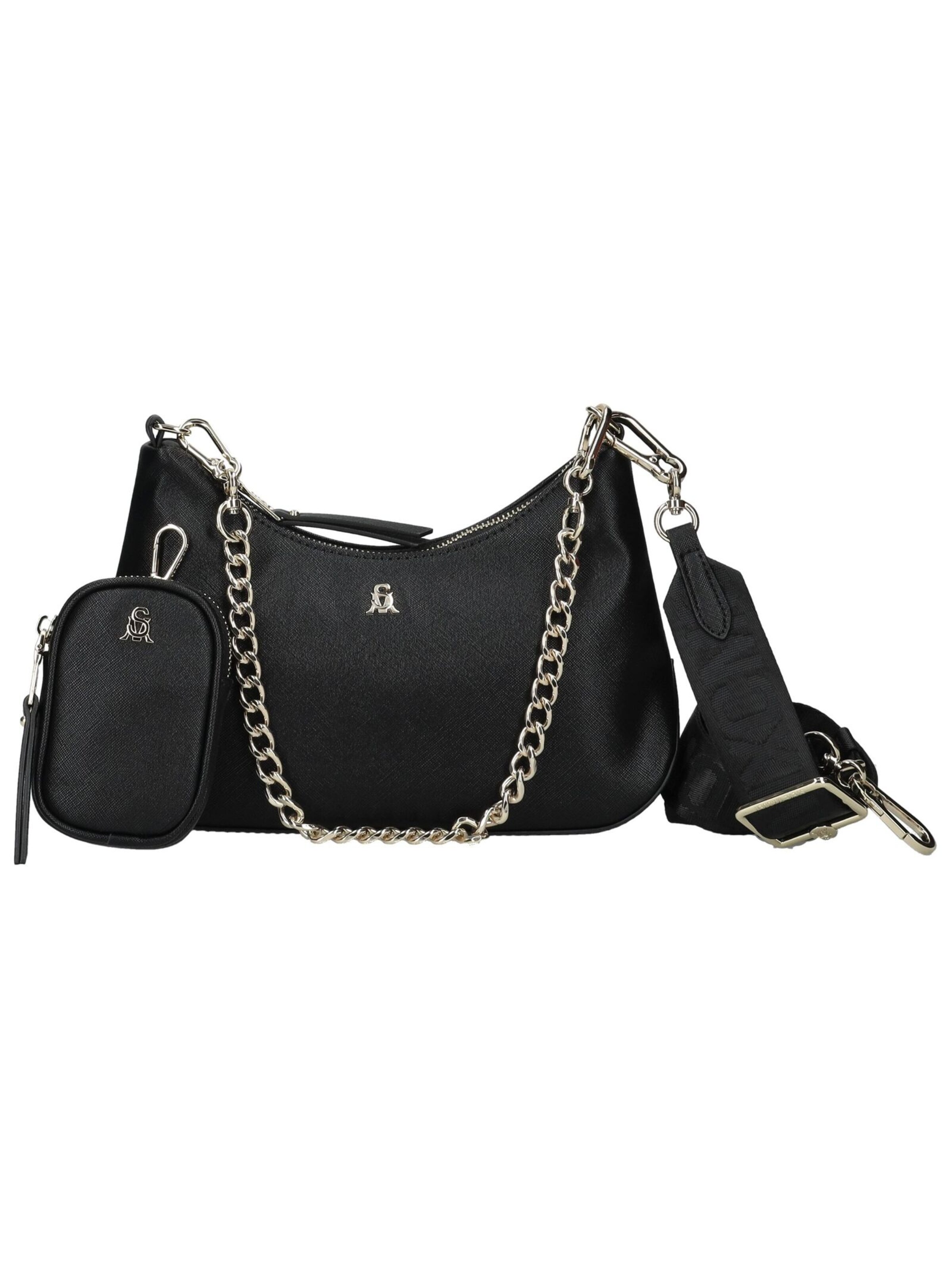 STEVE MADDEN Schoudertas in Zwart: voorkant