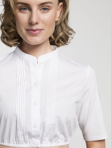 Blouse folklorique 'Bibing' SPIETH & WENSKY en blanc