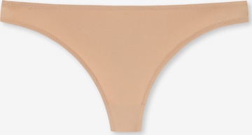 SCHIESSER Thong 'Invisible Lace' in Beige