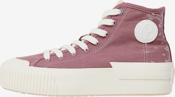 Pepe Jeans High-Top Sneakers in Purple: front