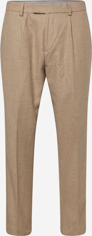 Regular Pantalon à pince TOPMAN en beige : devant