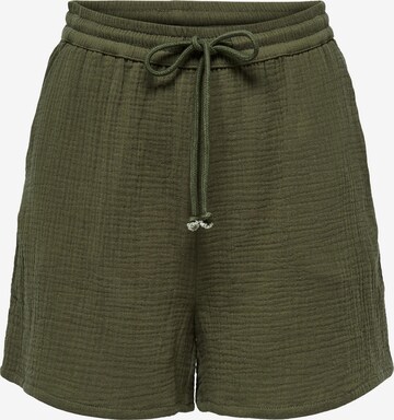 ONLY Loose fit Pants 'Thyra' in Green: front