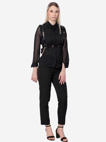 Haute Cuir Riem 'Tara Chain Harness' in Zwart