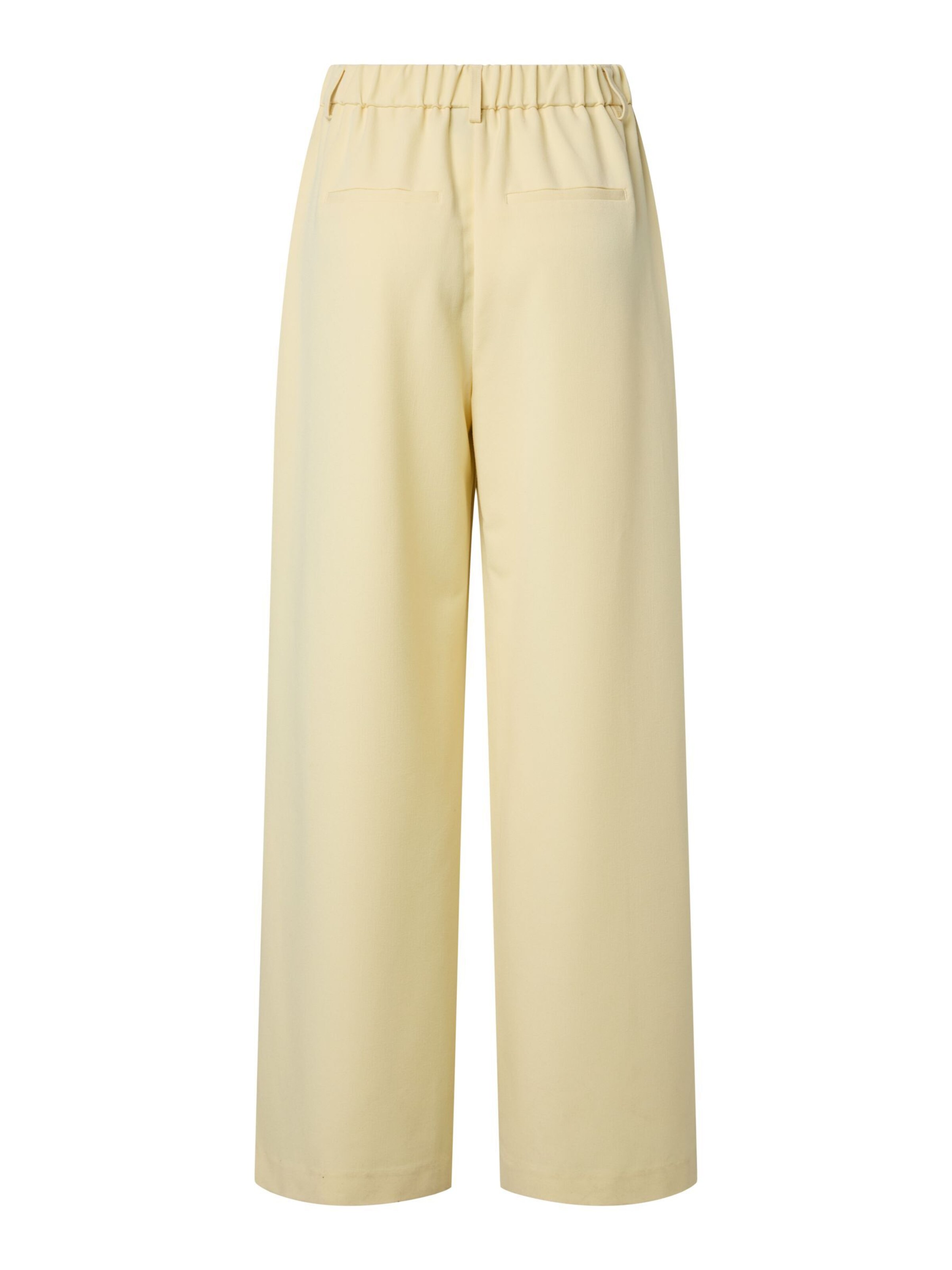 Wide Leg Pantalon 'PCKamil' PIECES en jaune