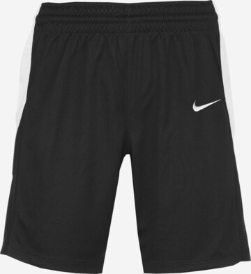 NIKE Regular Workout Pants in Black: front