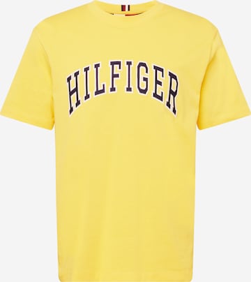 Tricou de la TOMMY HILFIGER pe galben: față