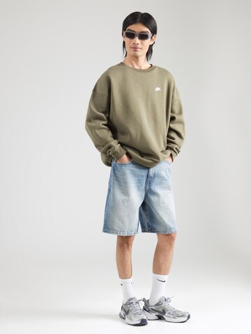 Nike Sportswear Sweatshirt 'CLUB' in Green